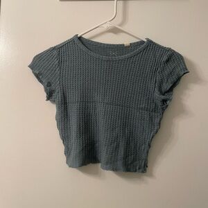 Pacsun Blue Green Crop Top